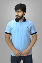 Gambluss plain Pique Polo- Sky - Gambluss Wardrobe