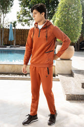 Active pulse Winter Tracksuit- Brick Red