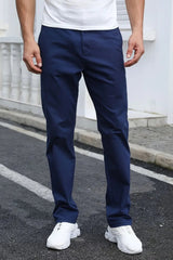 Gambluss R-Navy Regular Fit Cheno Pant