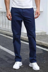 Gambluss R-Navy Regular Fit Cheno Pant