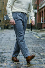 Gambluss Relaxed-Fit Pleated Pant - Gray-CP