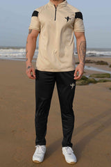 Gambluss Athleisure Dryfit Tracksuit- Milky/Black