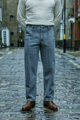 Gambluss Relaxed-Fit Pleated Pant - Gray-CP