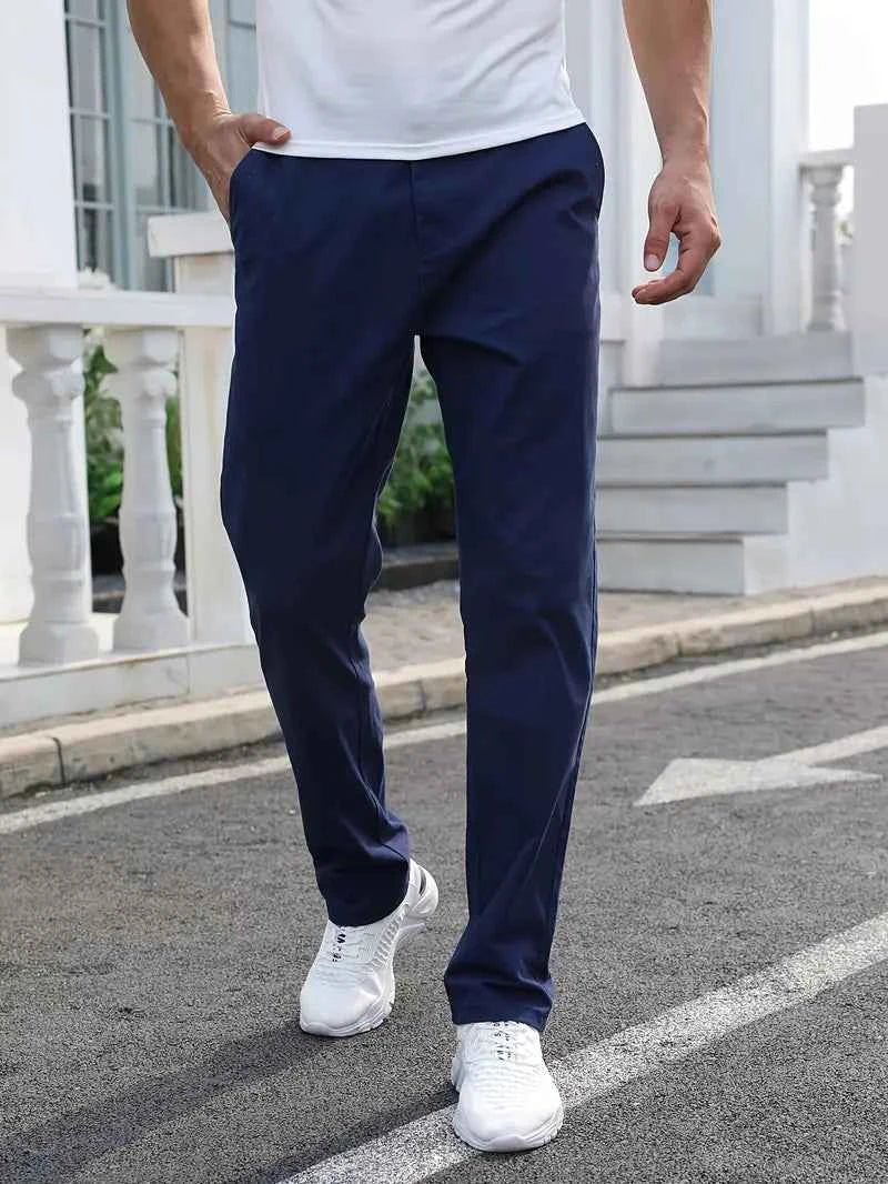 Gambluss R-Navy Regular Fit Cheno Pant
