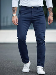 Gambluss Navy Twill Cotton Pant