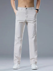 Gambluss Off-White Twill Cotton Pant