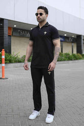 Gentlemen Golden Edition Cotton Twinset-Black - Gambluss Wardrobe