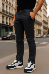 Gambluss charcoal Twill Cotton Pant