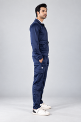 Gambluss Navy Luxe Tracksuit | Imported Tendra Fabric | High-Stretch Warm Tracksuit