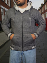 Gambluss Granite Winter Hoodie – Chain Yarn Fleece 350 GSM with Fur Inner