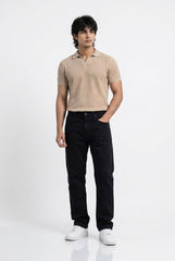 Gambluss Essential Black Straight Fit Stretch Chino Pant | Premium Men's Chinos