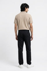 Gambluss Essential Black Straight Fit Stretch Chino Pant | Premium Men's Chinos