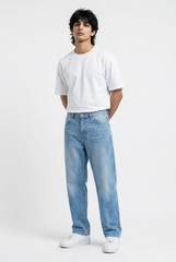 Gambluss Essential Relaxed-Fit Light Blue Denim Pant | Premium Men's Jeans