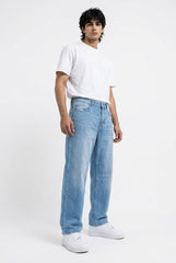 Gambluss Essential Relaxed-Fit Light Blue Denim Pant | Premium Men's Jeans
