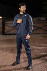 Premium Hybrid Quilted Tracksuit-Navy