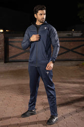 Gam Premium Hybrid Quilted Tracksuit-Navy