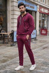 Gambluss Rocco Sports Tracksuit- Burgundy - Gambluss Wardrobe