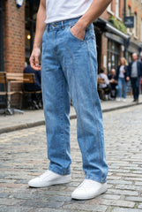 Gambluss Designer Relaxed-Fit Pant- Light Blue - Gambluss Wardrobe