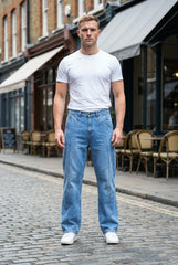 Gambluss Designer Relaxed-Fit Pant- Light Blue - Gambluss Wardrobe