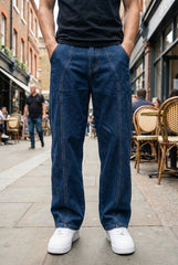 Gambluss Designer Relaxed-Fit Pant- Navy Blue - Gambluss Wardrobe