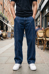 Gambluss Designer Relaxed-Fit Pant- Navy Blue - Gambluss Wardrobe