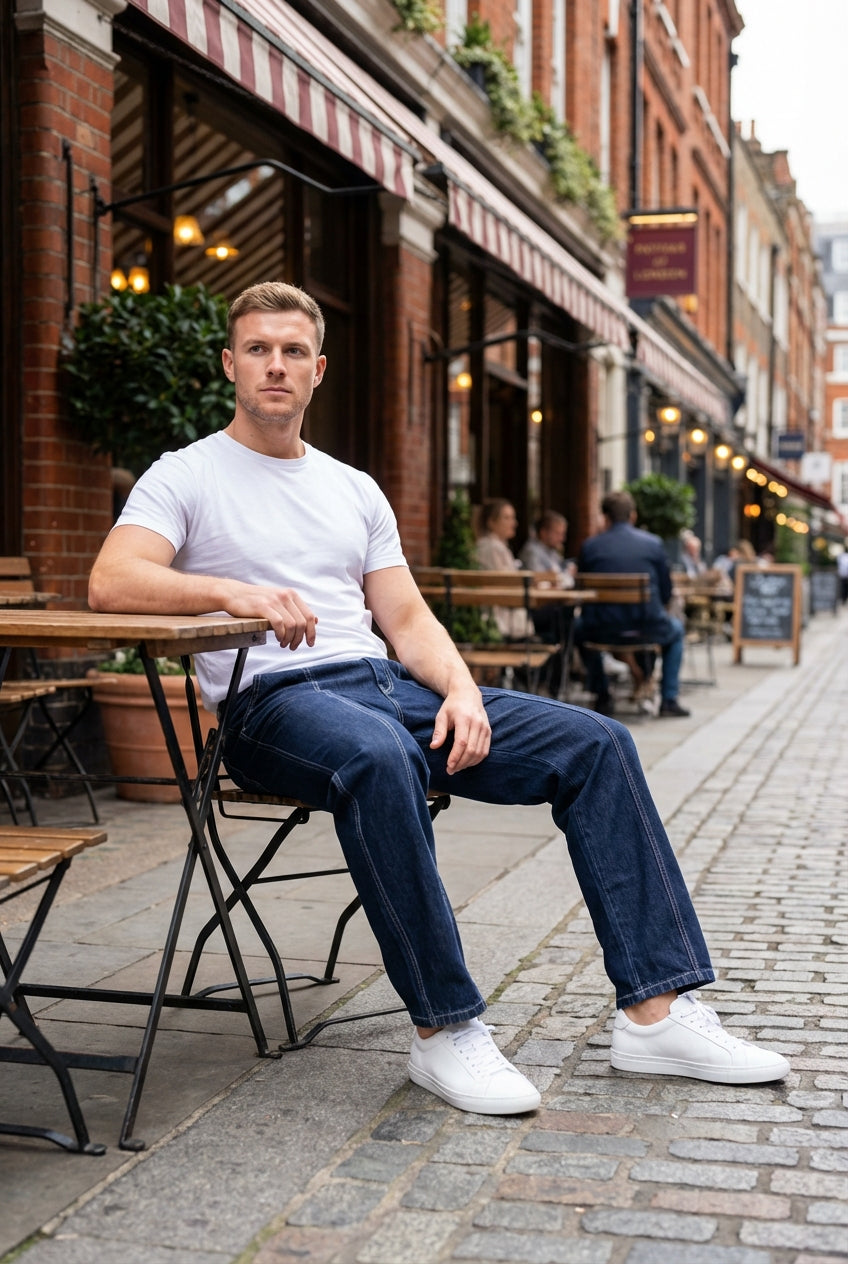 Gambluss Designer Relaxed-Fit Pant- Dark Navy - Gambluss Wardrobe