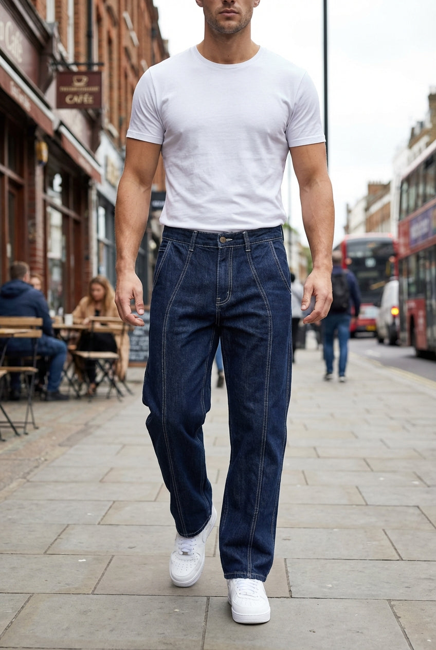 Gambluss Designer Relaxed-Fit Pant- Dark Navy - Gambluss Wardrobe