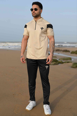 Gambluss Athleisure Dryfit Tracksuit- Milky/Black