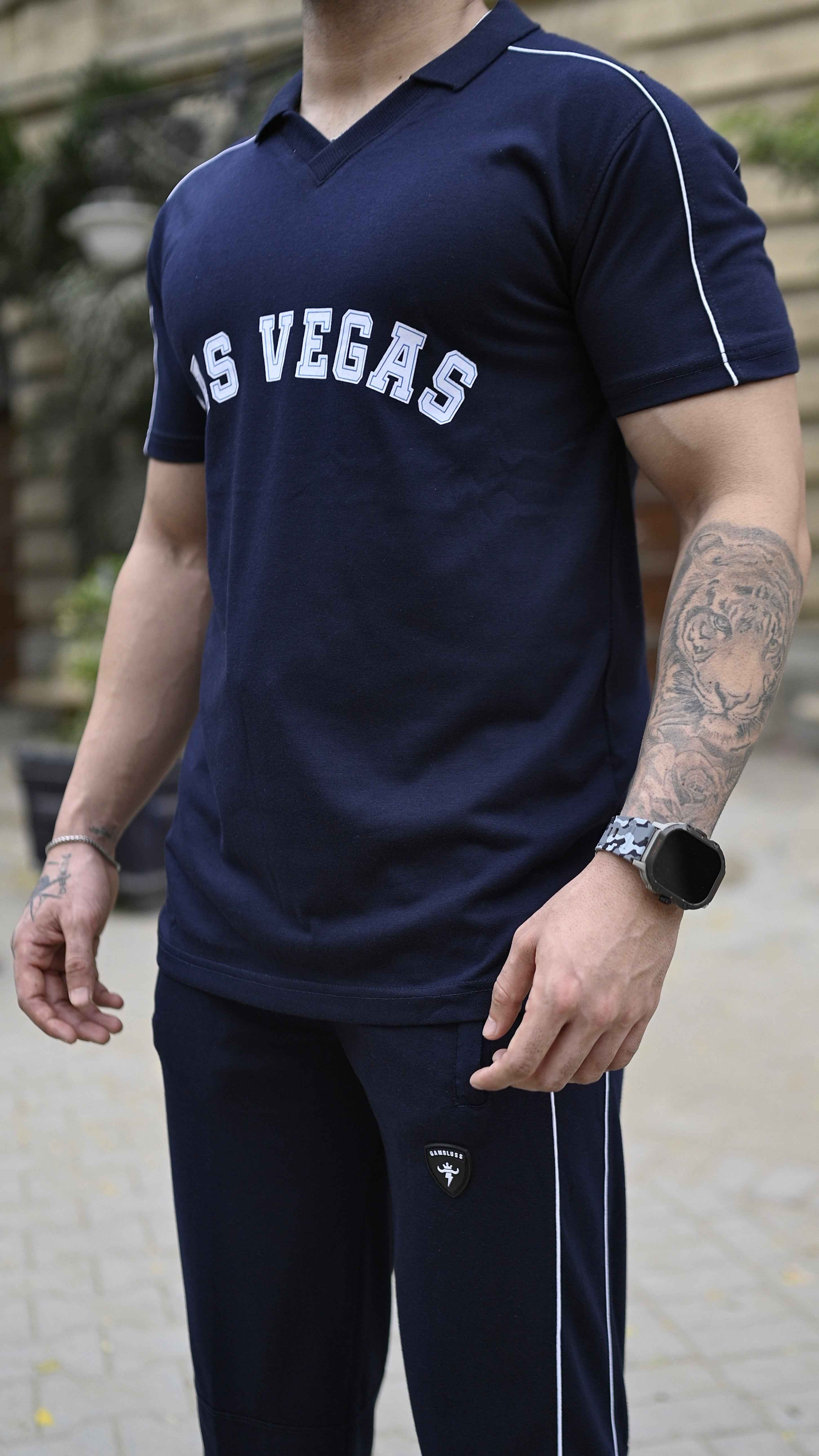 Gambluss Las-Vegas Cotton Twinset- Navy - Gambluss Wardrobe