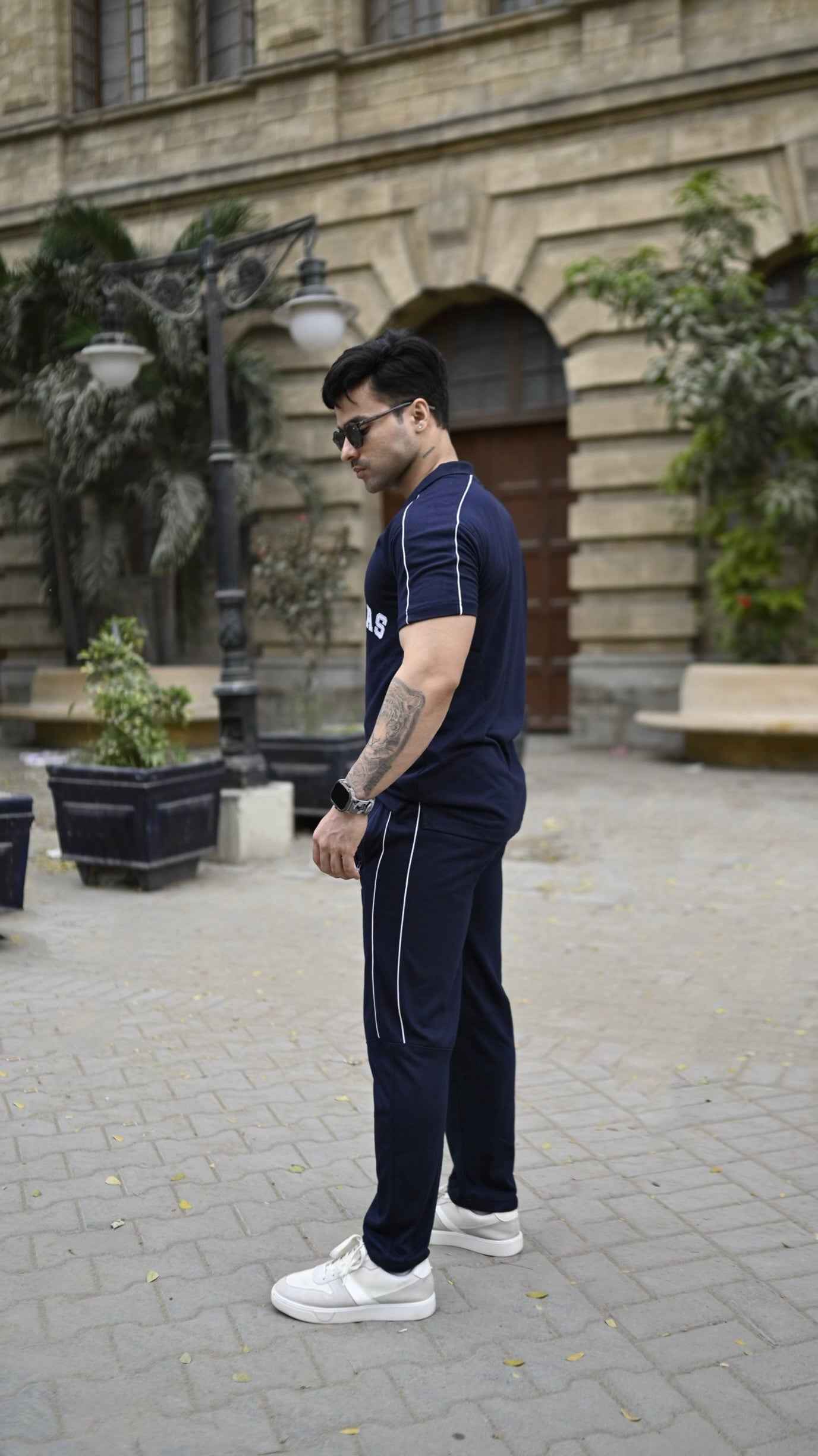 Gambluss Las-Vegas Cotton Twinset- Navy - Gambluss Wardrobe