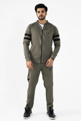 Premium Power Flex 4 Way Scuba Winter Tracksuit- Olive