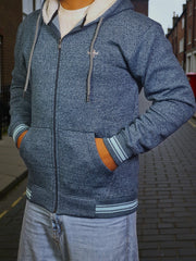 Gambluss Zinc Winter Hoodie – Chain Yarn Fleece 350 GSM with Fur Inner