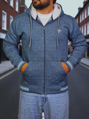 Gambluss Zinc Winter Hoodie – Chain Yarn Fleece 350 GSM with Fur Inner