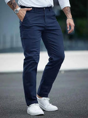Gambluss Navy Twill Cotton Pant