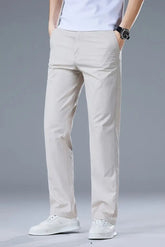 Gambluss Off-White Twill Cotton Pant