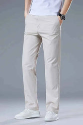 Gambluss Off-White Twill Cotton Pant