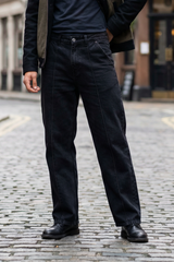 Gambluss Relaxed-Fit Pleated Pant - Black