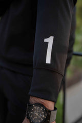 Black Velocity Tracksuit | Imported Scuba Fabric 4-Way Stretch – Gambluss