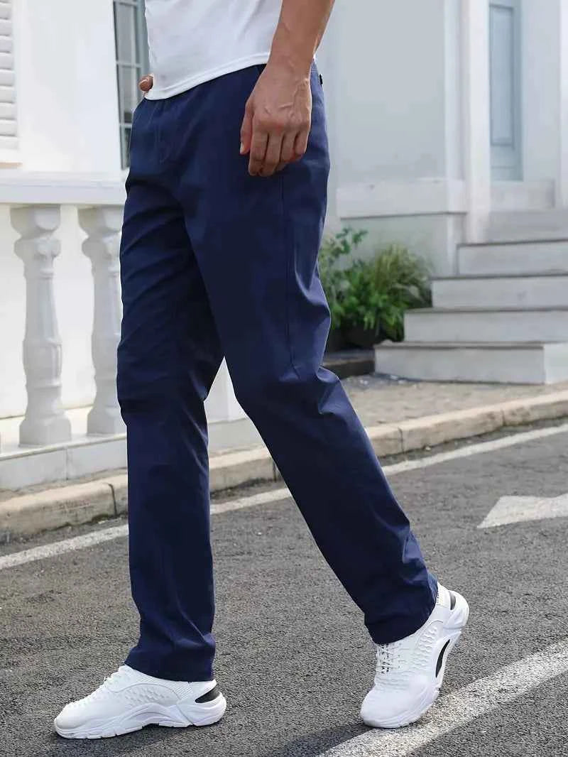 Gambluss R-Navy Regular Fit Cheno Pant