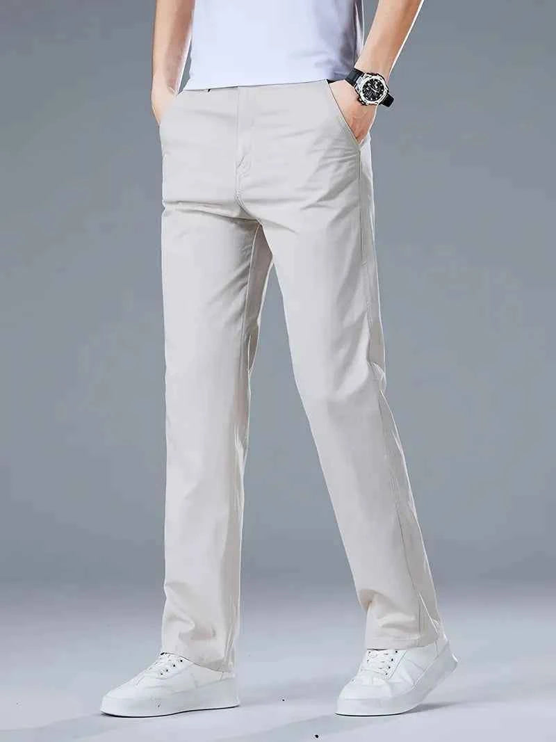 Gambluss Off-White Twill Cotton Pant
