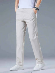 Gambluss Off-White Twill Cotton Pant