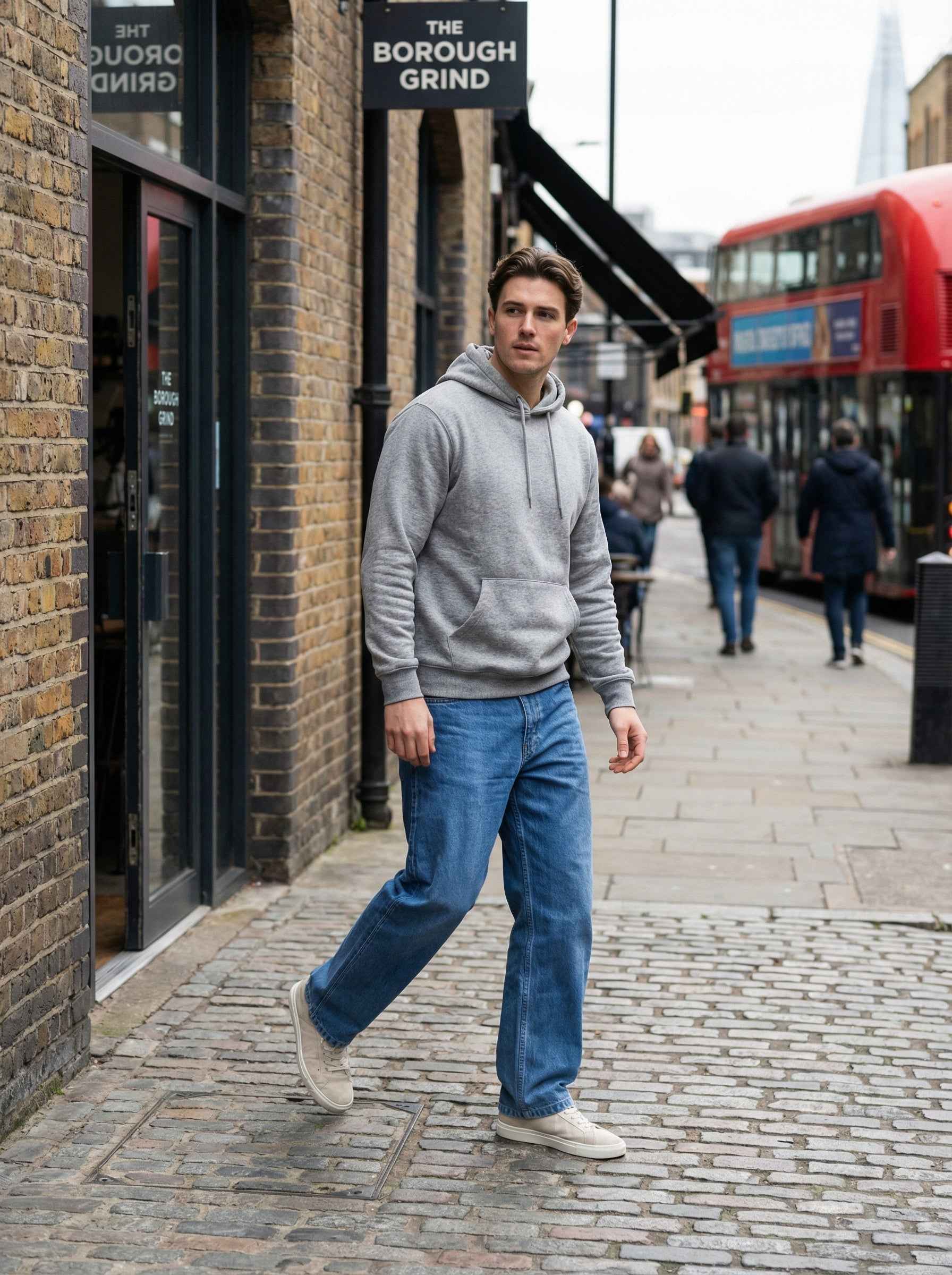 Gambluss Designer Relaxed-Fit Pant- Navy Blue