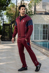 Gam Elite Motion Winter Tracksuit – Maroon & Navy