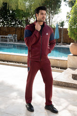 Gambluss Elite Motion Winter Tracksuit – Maroon & Navy