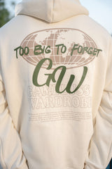 Gambluss Ivory Oversized Graphic Zipper Hoodie Tracksuit | Cotton Fleece Streetwear