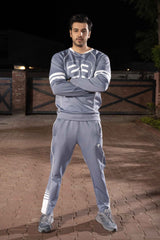 Gam Space Blue Momentum Tracksuit | Imported Scuba 4-Way Stretch