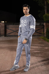 Gambluss Space Blue Momentum Tracksuit | Imported Scuba 4-Way Stretch