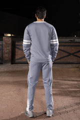 Gambluss Space Blue Momentum Tracksuit | Imported Scuba 4-Way Stretch
