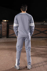 Gam Space Blue Momentum Tracksuit | Imported Scuba 4-Way Stretch