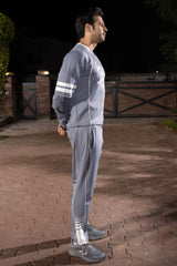 Gambluss Space Blue Momentum Tracksuit | Imported Scuba 4-Way Stretch